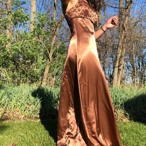 Alfred Angelo Brown Prom Dress